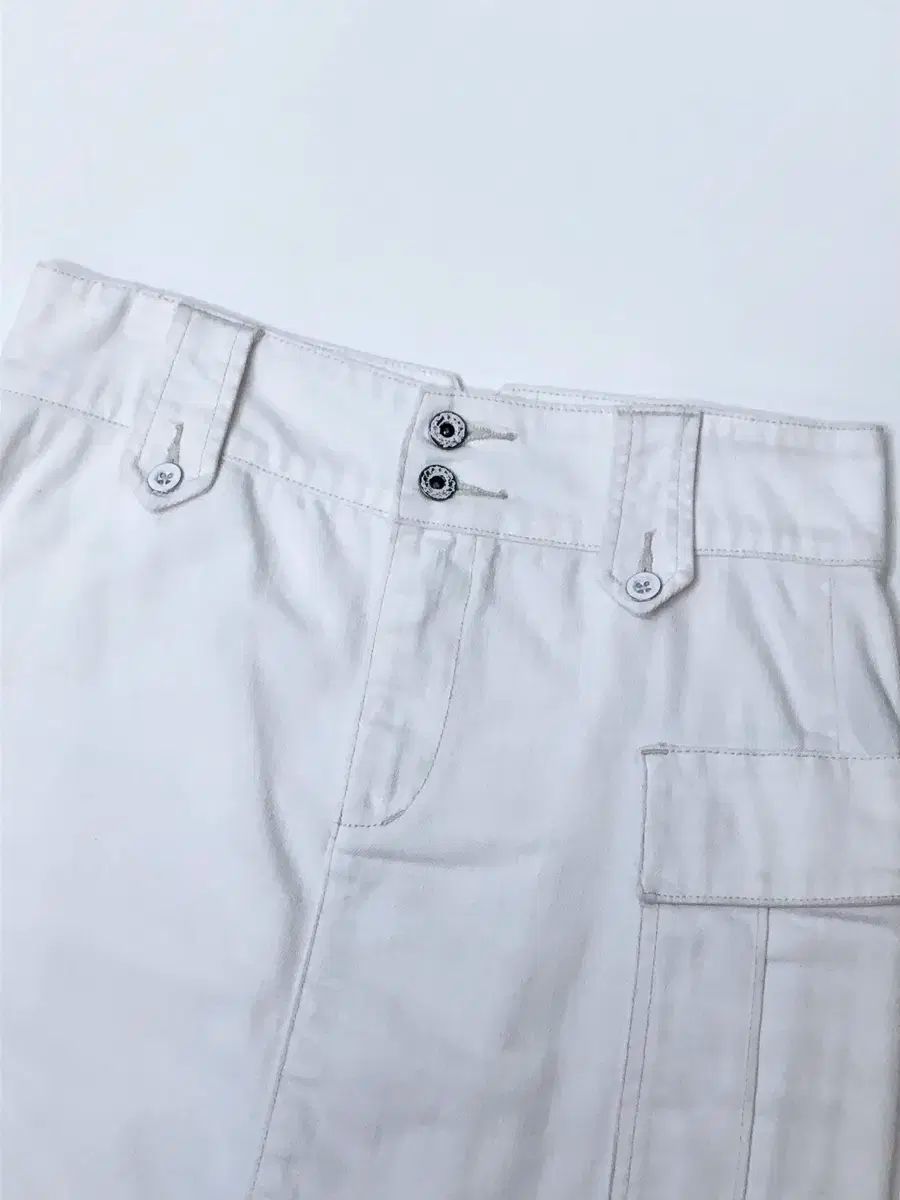 Polo ポロ ラルフローレン 白 ワンポケット ミディ スカート