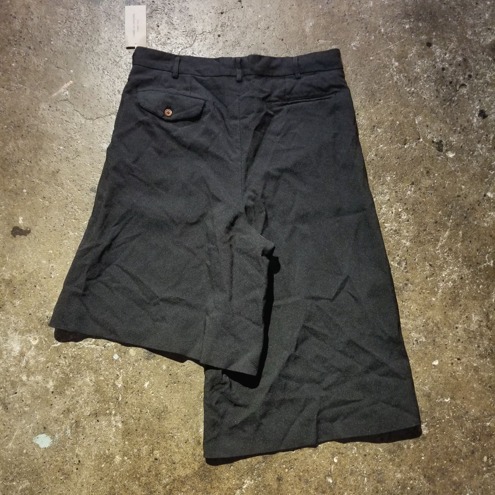 COMME des GARCONS HOMME PLUS 21ss エステル縮絨 サスペンダー