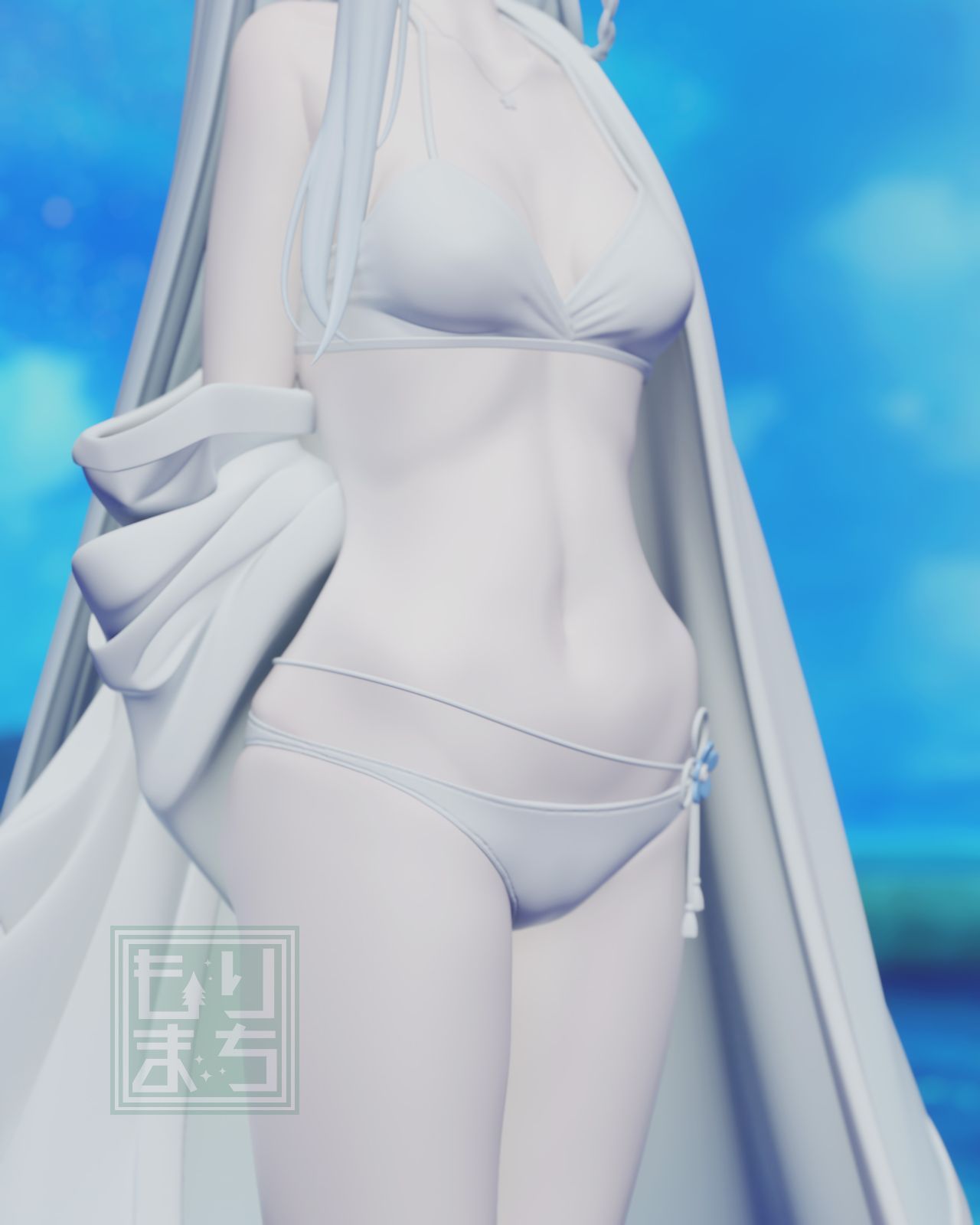ブルーアーカイブ 正規ガレージキット 水着ナグサ 1/7スケール|mercari