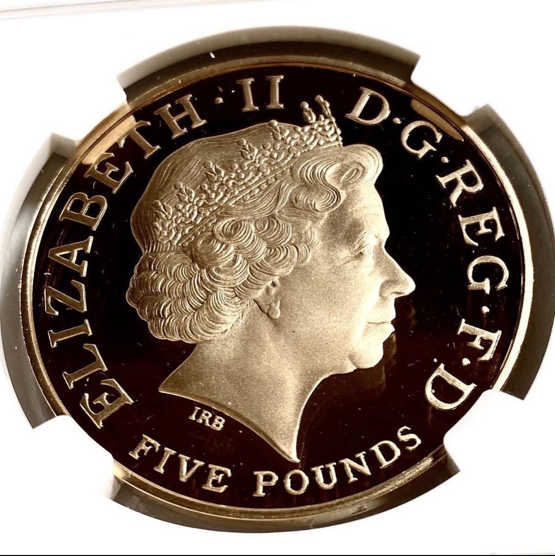 最高鑑定 イギリス 2008年 エリザベス 5ポンド 金貨 NGC PF70UC 金貨 最高鑑定 NGC PF70UC イギリス 2008年 エリザベス女王 5