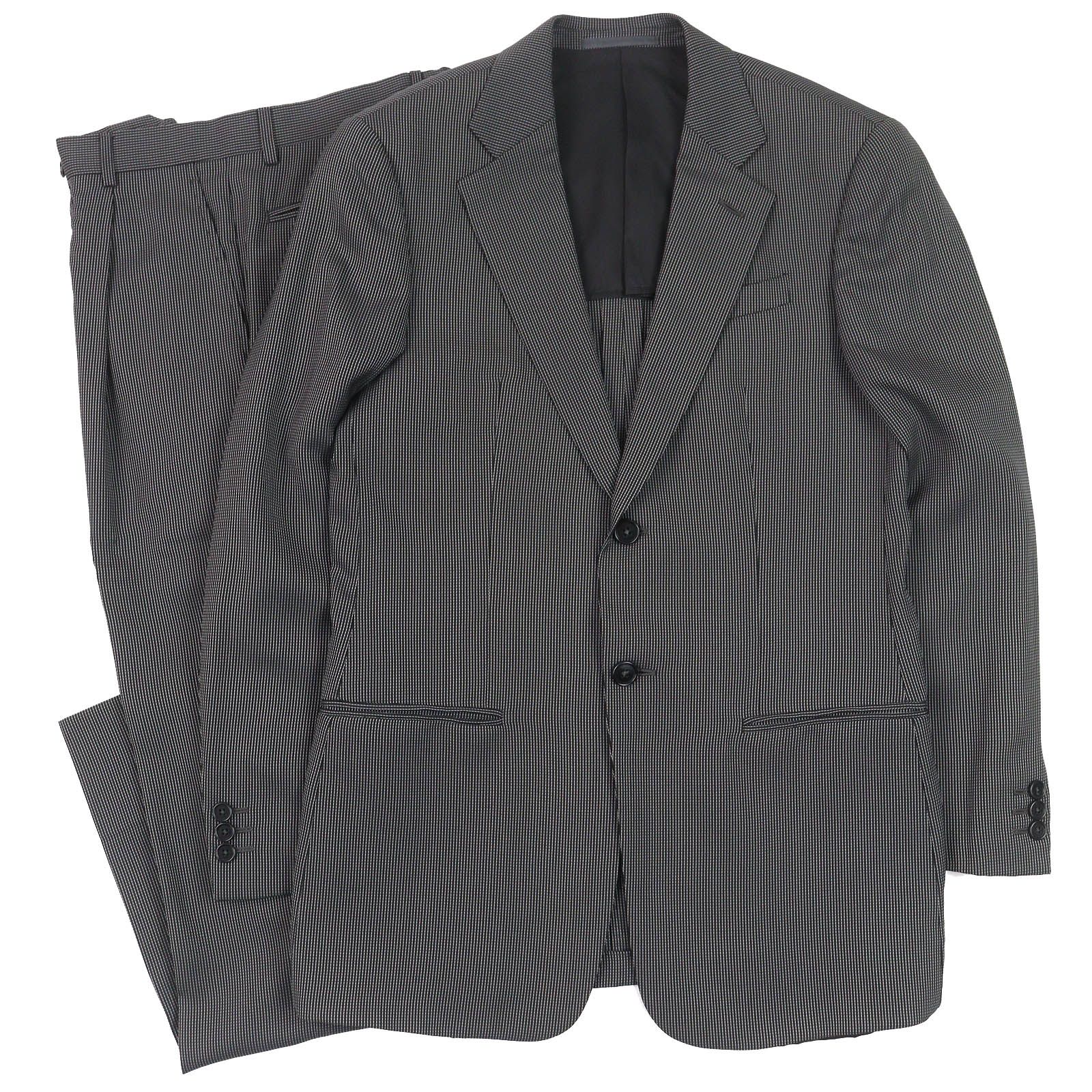 ドンドン見直し △ARMANI COLLEZIONI アルマーニコレッツォーニ 総柄 シングルスーツ セットアップ ラック系 46 イタリア製 メンズ