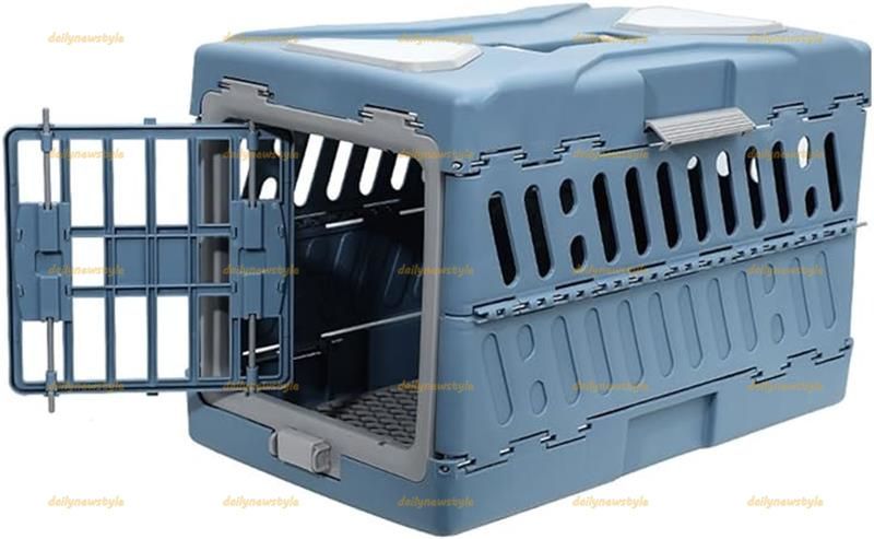 人気推薦◆ペットキャリー 航空ケース 折りたたみ ケース ペットキャリーケース 猫用 犬用 犬猫兼用ハードクレート 通気性 換気 旅行 収納便利 軽量 航空輸送ボックス キャンピングキャリポータ ペットキャリー ハードタイプ