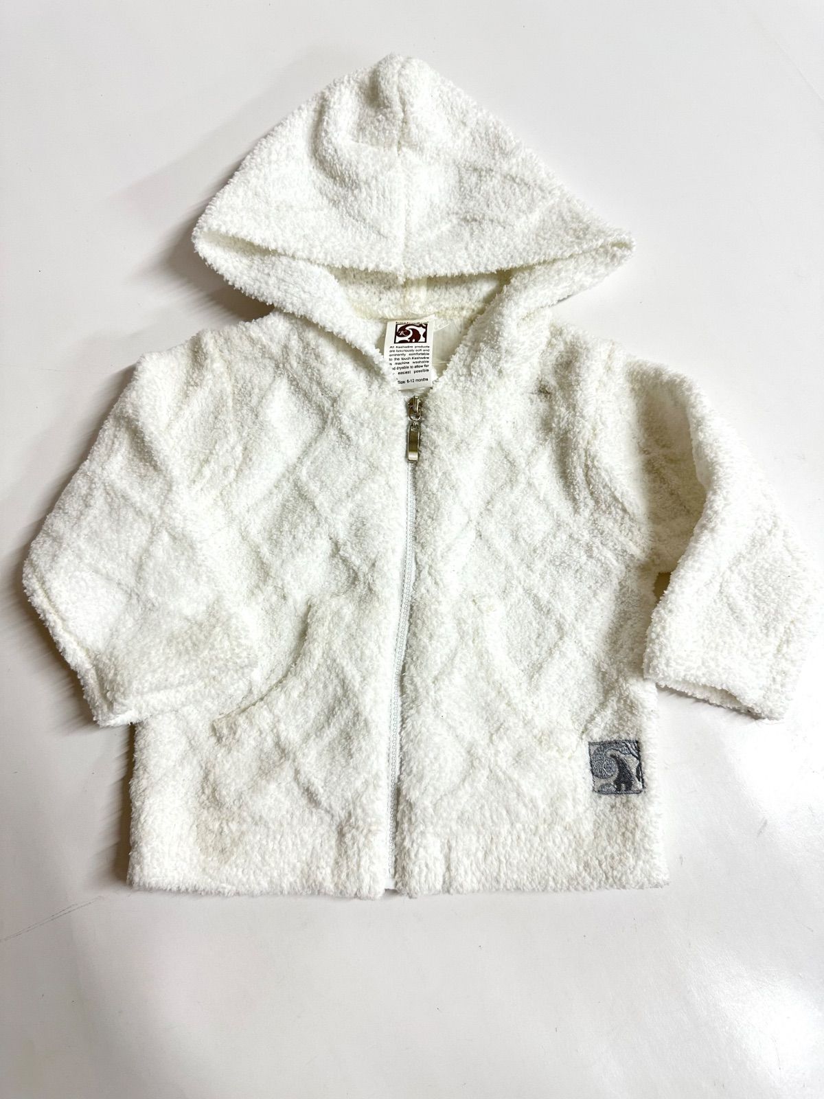 展示品】 Kashwere BH-60-01-62 カシウェア ベビーパーカー フード 