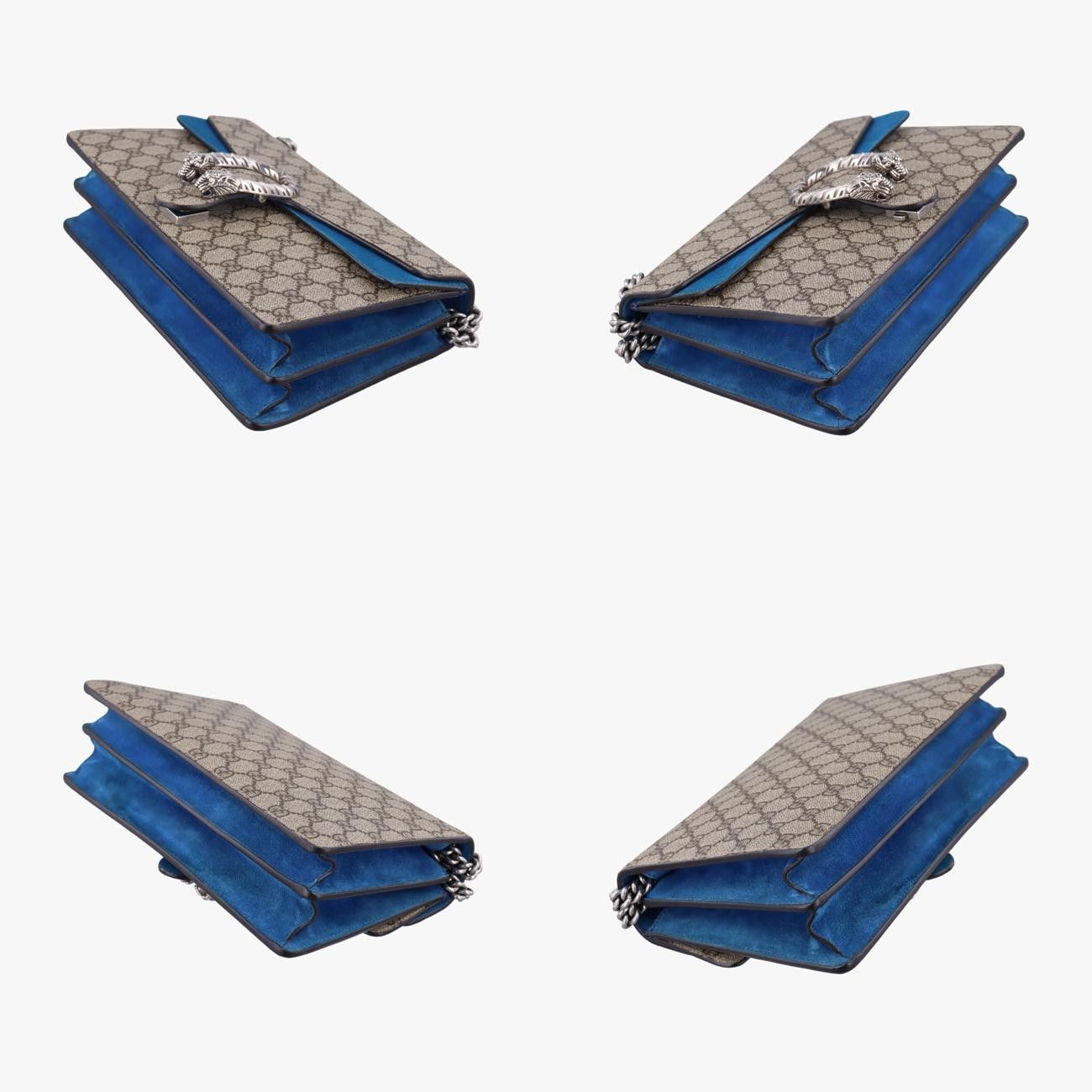 グッチGucciディオニュソスベージュ×ブルーPVCコーティングキャンバス×レザー400249C019790610