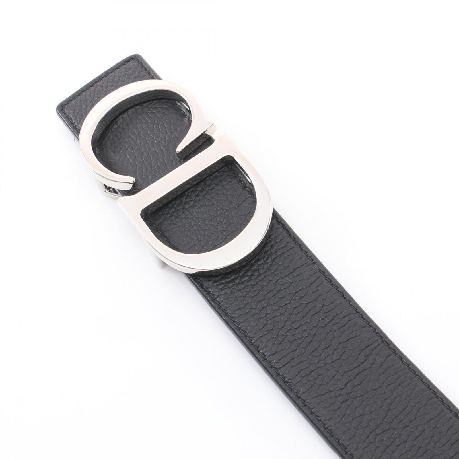 Dior CDロゴバックル ブラックベルト DIOR | CD Icon ベルトバックル 35mm 真鍮