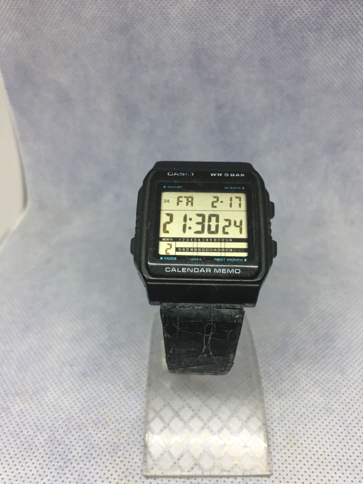 CASIO デジタル腕時計 カレンダー・メモ機能 稼働品 稼働 Casio CALENDAR MEMO W-49 カシオ カレンダー メモ クォーツ