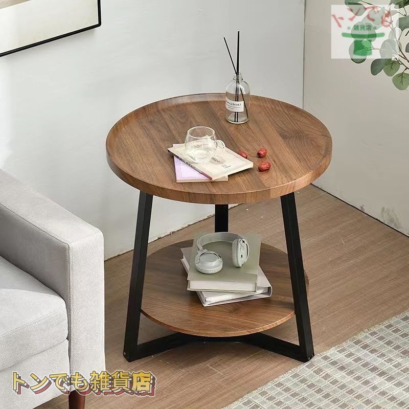 サイドテーブル 別荘 丸形 卓 ナイトテーブル リビング用テーブル 北欧