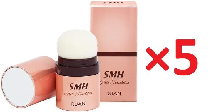 5個セット スーパーミリオンヘアー SMH ヘアファンデーション 12g No.2 ダークブラウン