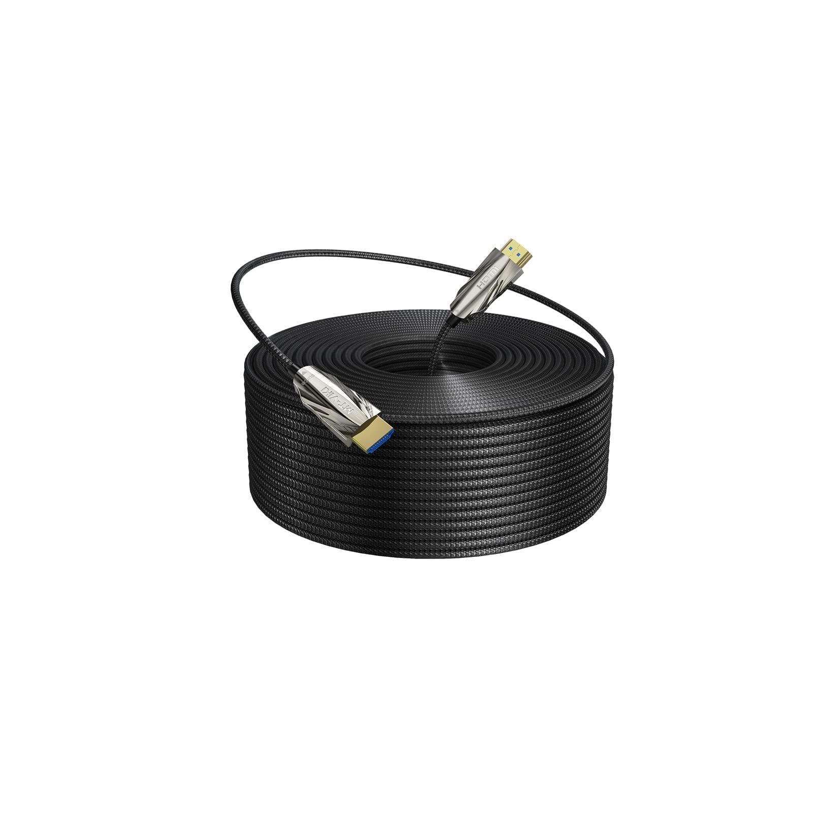 【数量限定】延長 HDR/eARC/3D対応 長距離配線対応 4:4:4 48Gbps 120Hz 4K 60m ウルトラハイスピードタイプ超高速HDMIケーブル ナイロン編組 8K 8K 8K ケーブル HDMI 60Hz HDMI2.1 光ファイバー MT