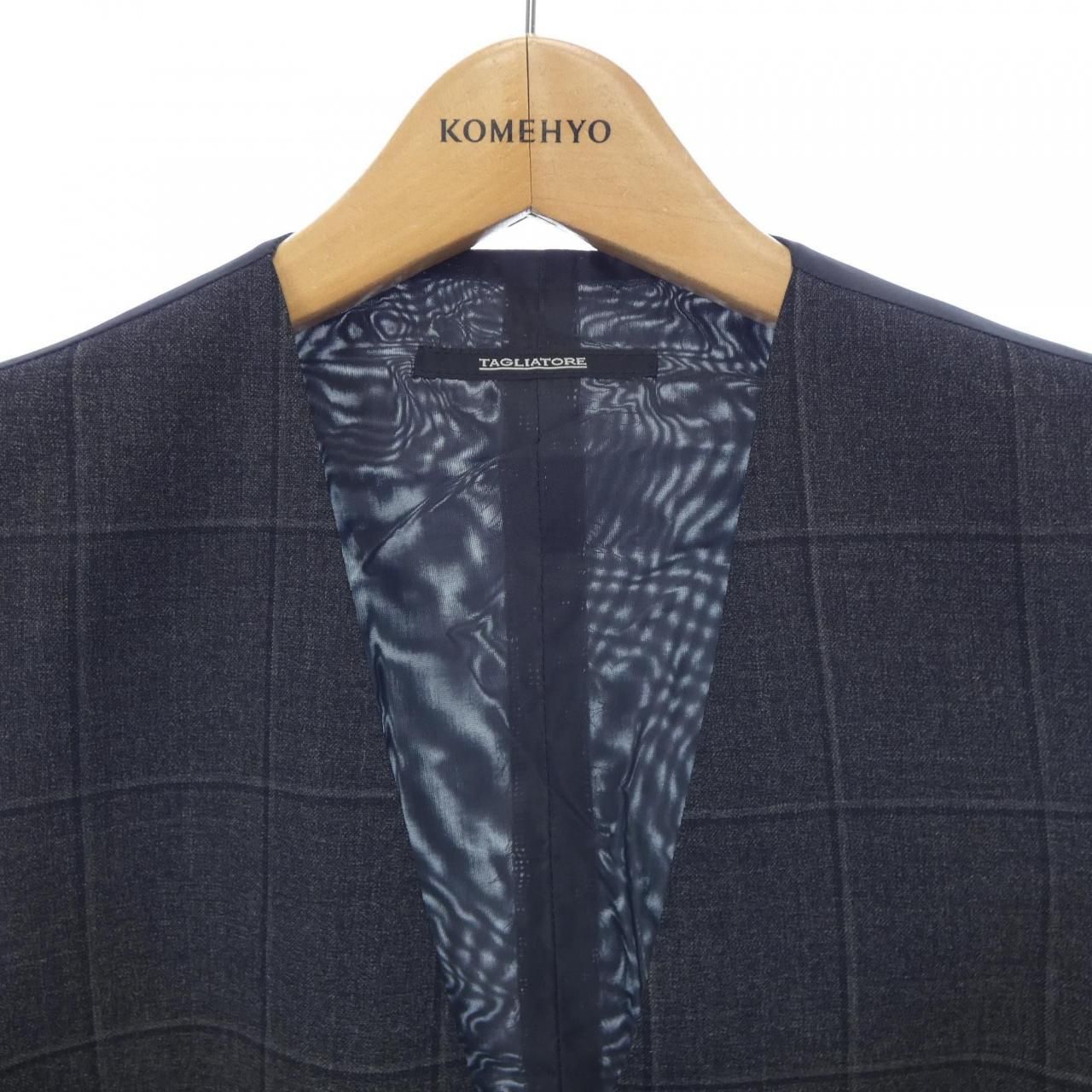 タリアトーレ ネイビー ダブル ベスト ジレ 44 TAGLIATORE ビームス