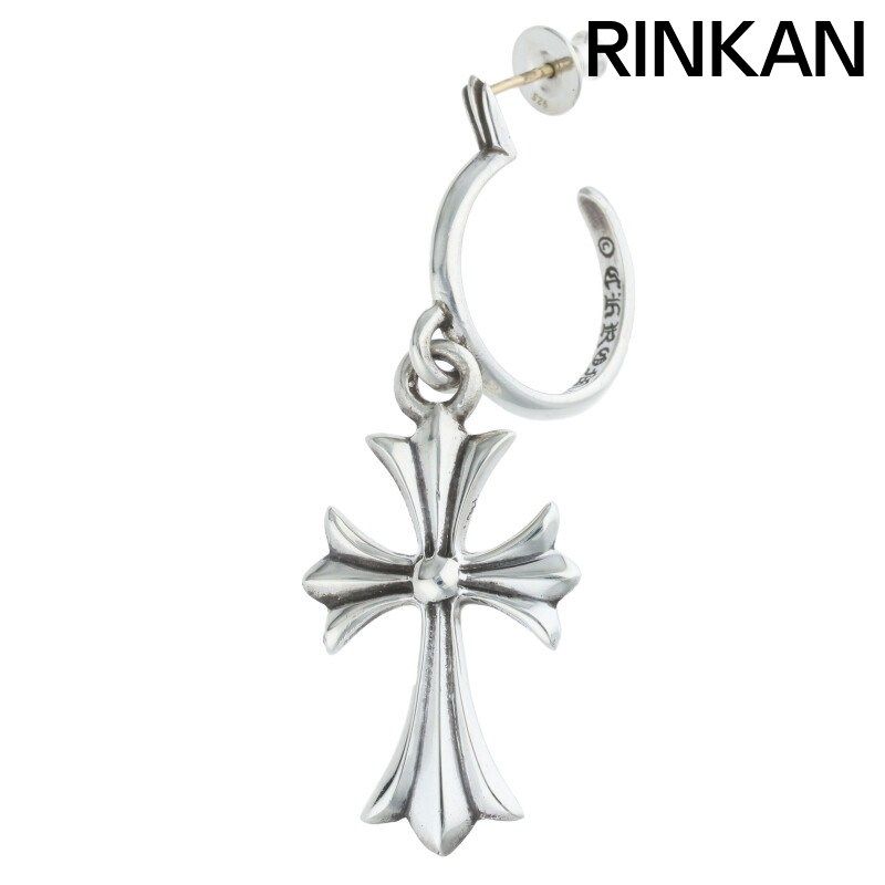 クロムハーツ TINY CH CROSS|タイニーCHクロスフープ シルバーピアス メンズ