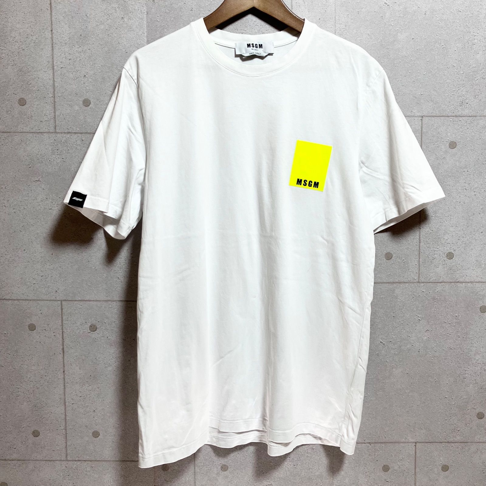 MSGM エムエスジーエム BOX LOGO T-SHIRT ボックス ロゴ Tシャツ 