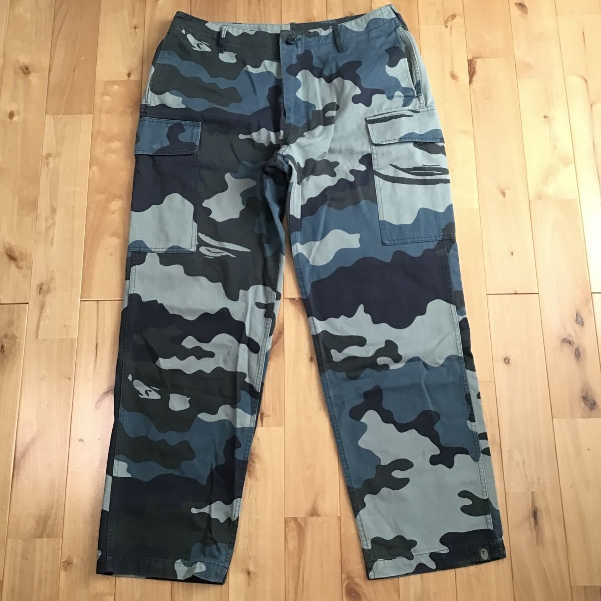 正規品 BAPE エイプ 迷彩柄 カーゴパンツ A BATHING APE - アベイシングエイプ ハーフカーゴパンツ 迷彩柄