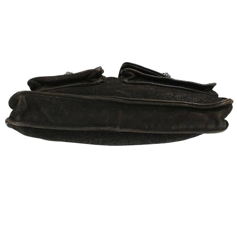 クロムハーツ F-SLINGER/Fスリンガー フラップボタンデストロイレザー