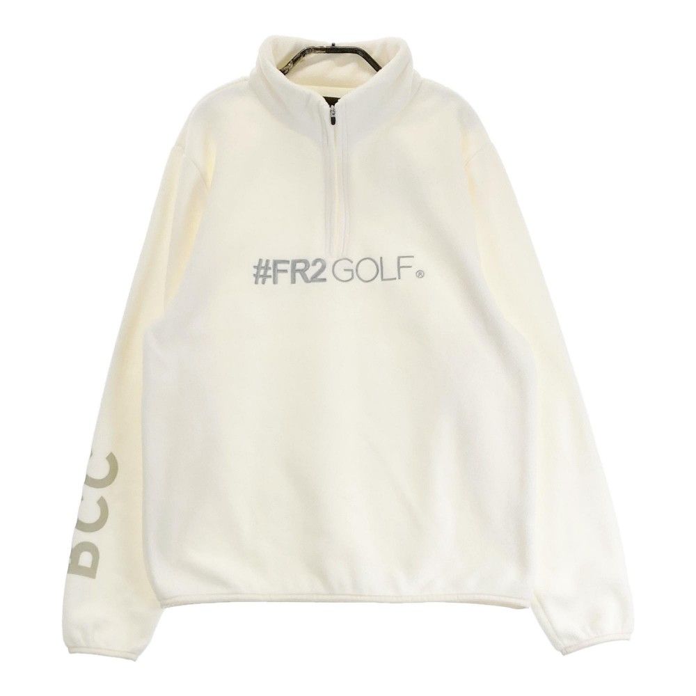 サイズ：M FR2 GOLF エフアールツーゴルフ RGC022 ハーフジップフリースジャケット  ホワイト系 [240101254199] ゴルフウェア レディース ストスト