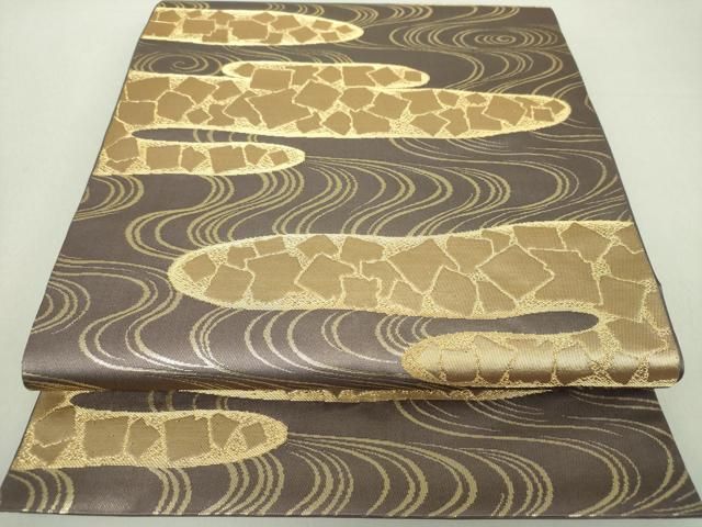 黄金流派 1-71巻（全巻セット売り） 平和屋着物○西陣 川島織物 六通柄 本袋帯 流水霞箔散らし 金糸