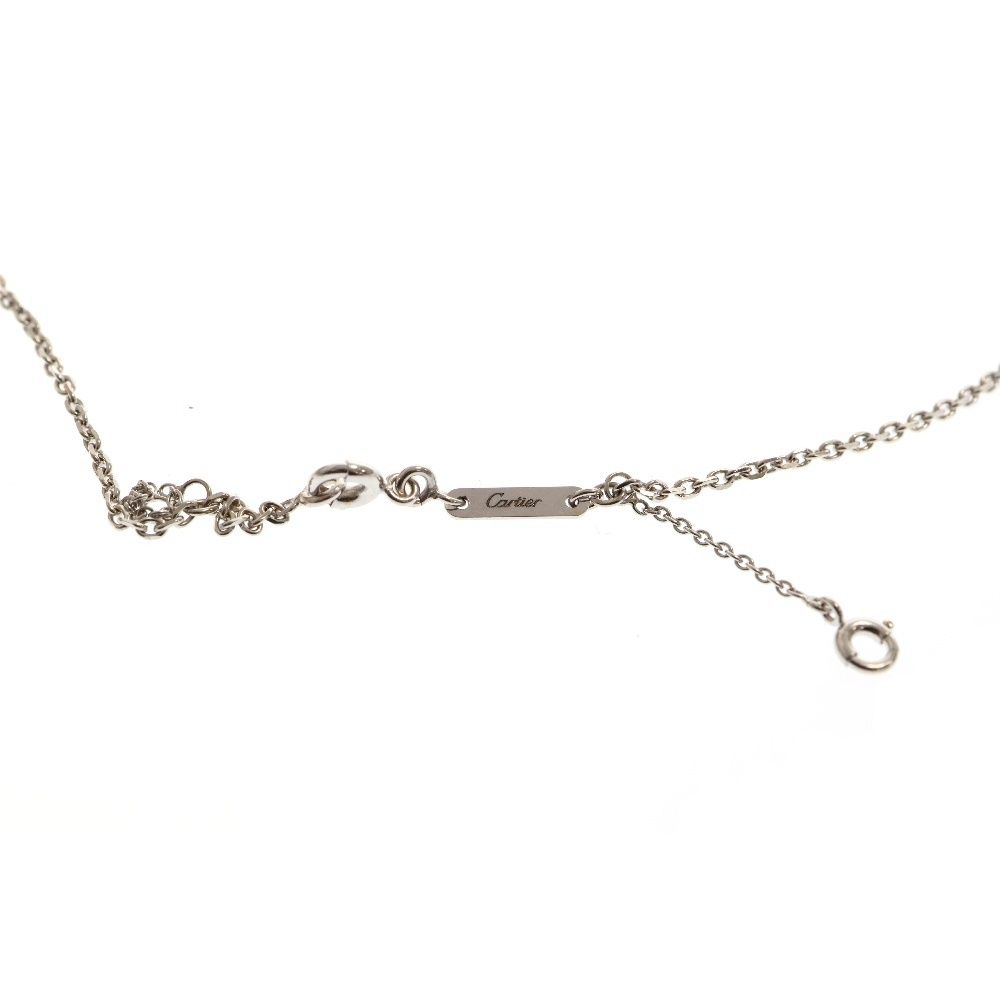 Cartier (カルティエ) Cハート パヴェ ダイヤ ネックレス 750 K18 WG  