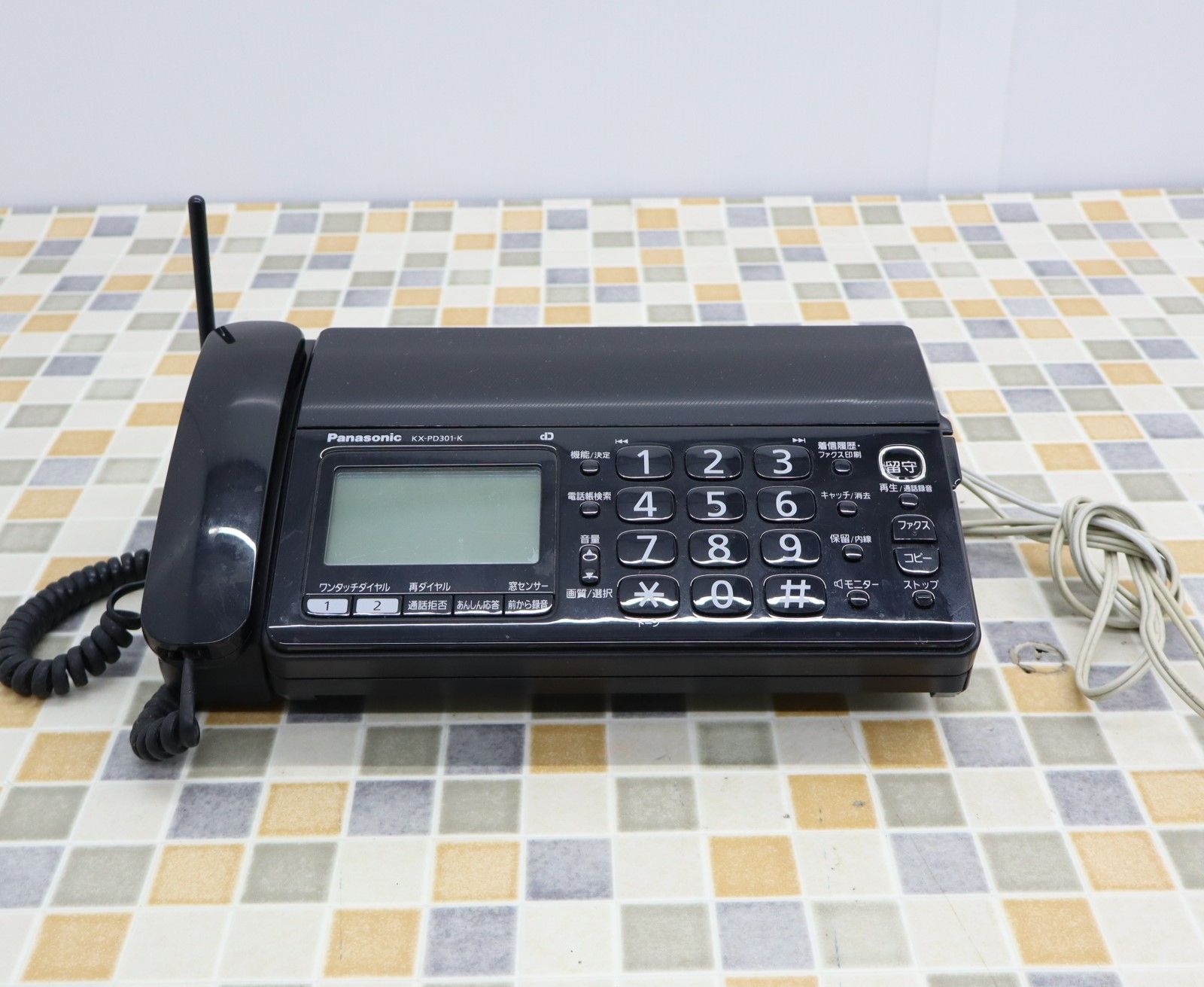 安いパナソニックFAX ファックス fax電話機 KX-PD301-K 子機2台付⑦ その他