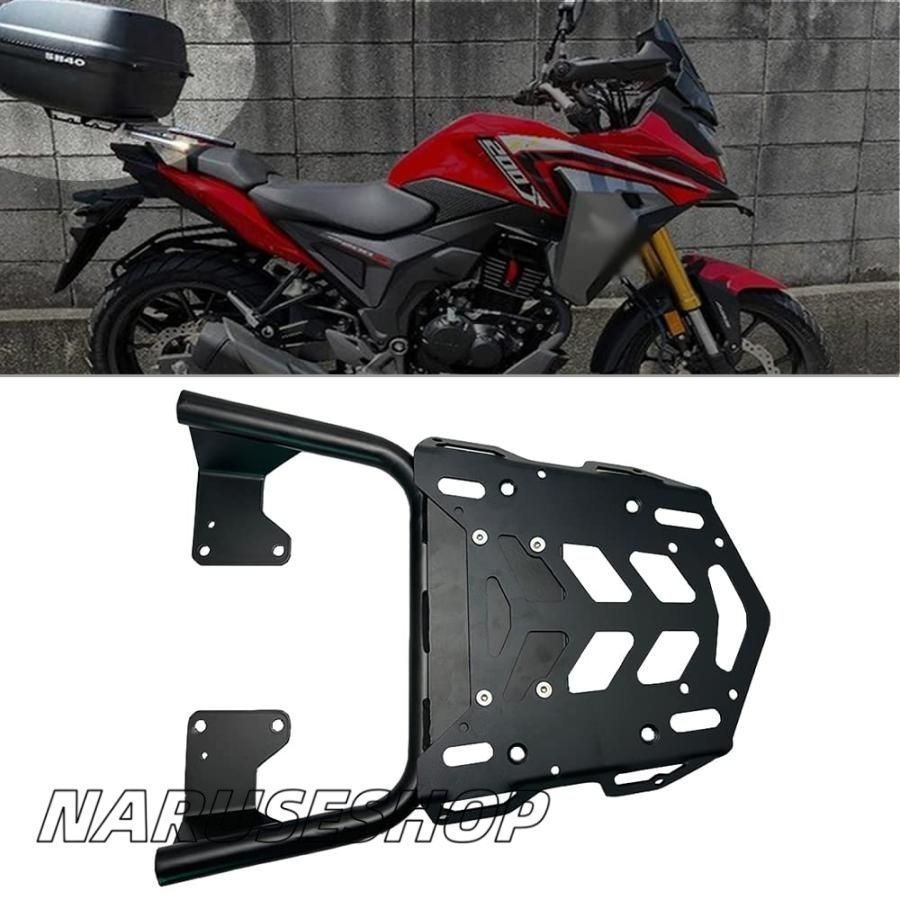FOR ホンダ CB150X CB200X CB 150 200X 2021-2025 オートバイリア荷物ラック収納ラックテールボックスホルダーブラケットアルミ耐久性のあ