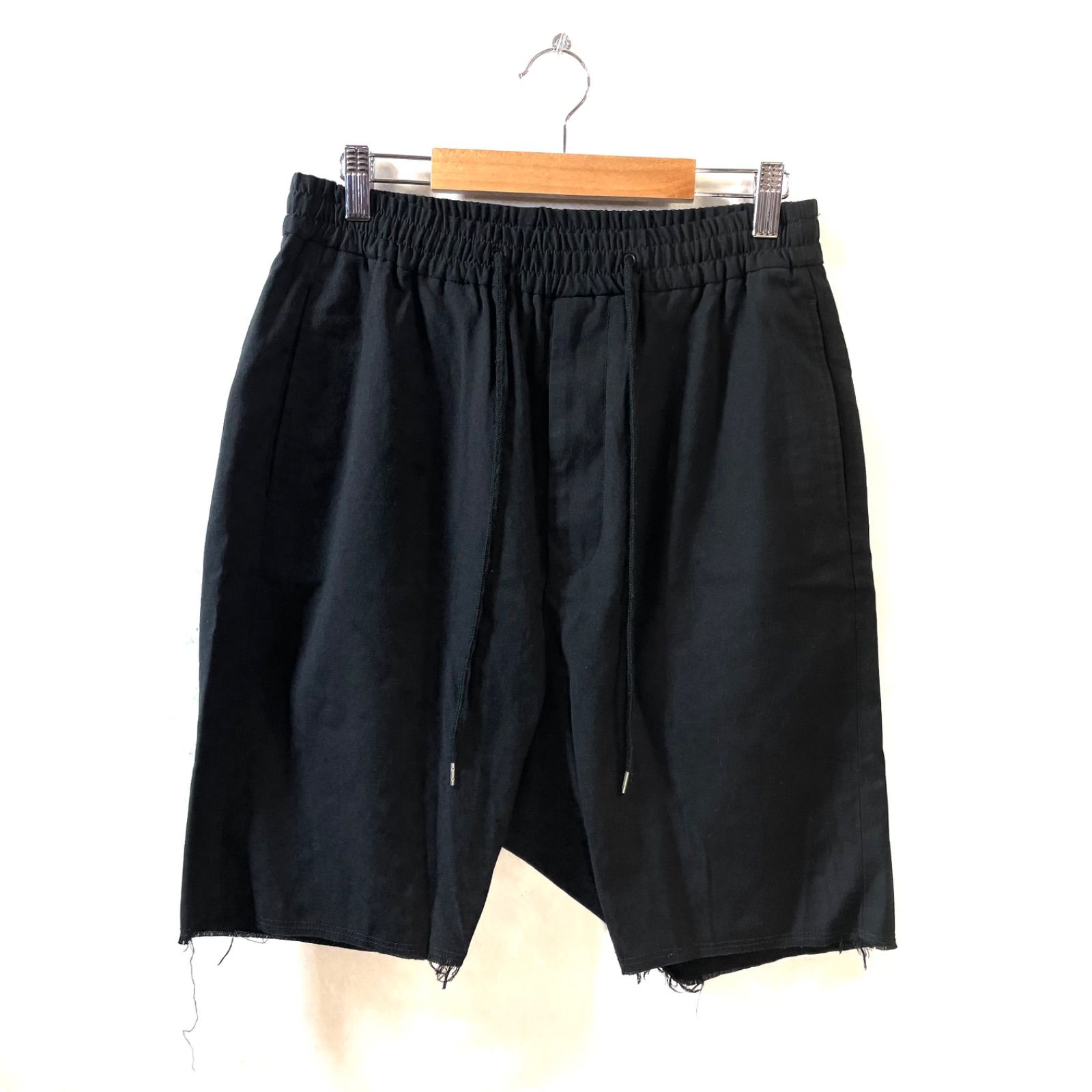 71】Monkey Time strc tr/tro drop shorts ハーフパンツ BLACK ブラッモンキータイム モード系  8319-188-0065 半ズボン ショーツ - メルカリ