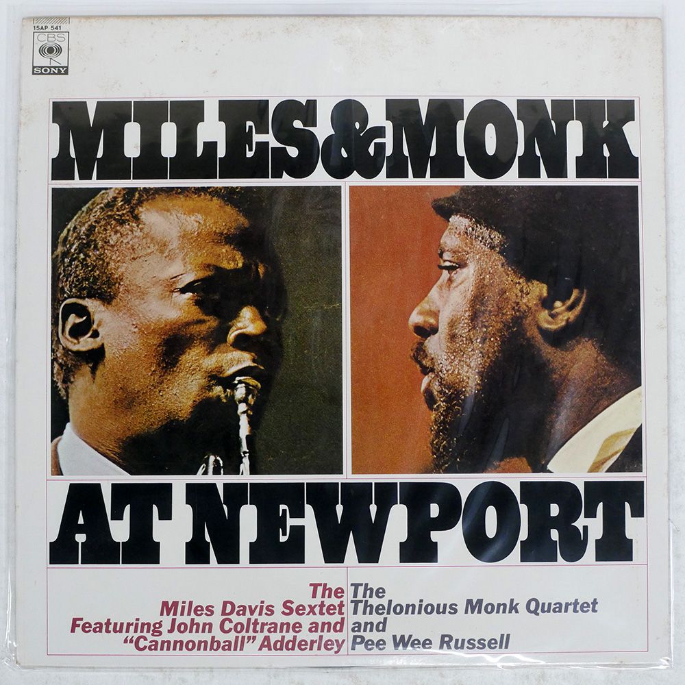 国内盤 MILES DAVIS/& MONK AT NEWPORT/CBS/SONY 15AP541 LP