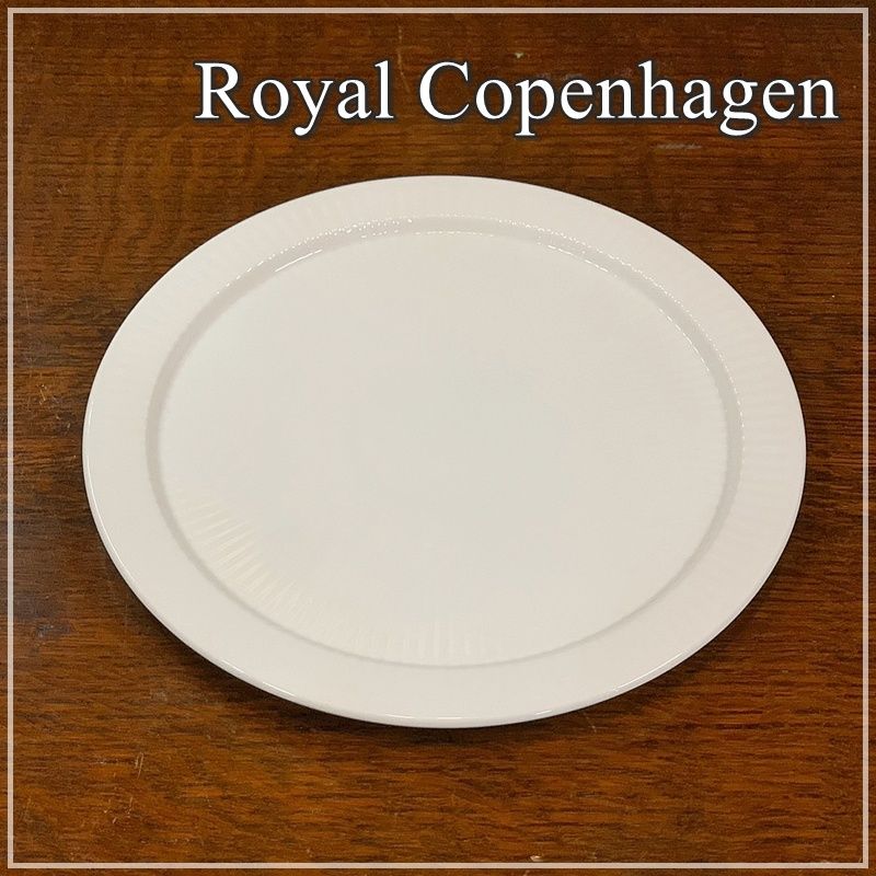 ロイヤルコペンハーゲン ホワイトフルーテッド ハーフリムプレート 17cm プレート ソーサー Royal Copenhagen 白 リム皿 シンプル  オシャレ 【RU0123-6】 - メルカリ