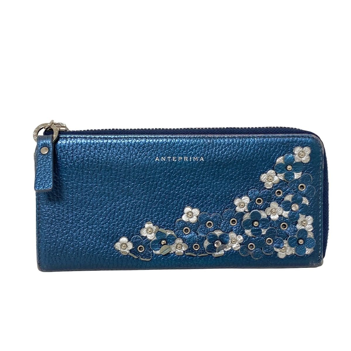 極美品 ANTEPRIMA アンテプリマ 長財布 ジッピー フラワーチャーム 極美品 ANTEPRIMA アンテプリマ 長財布 ジッピー フラワー