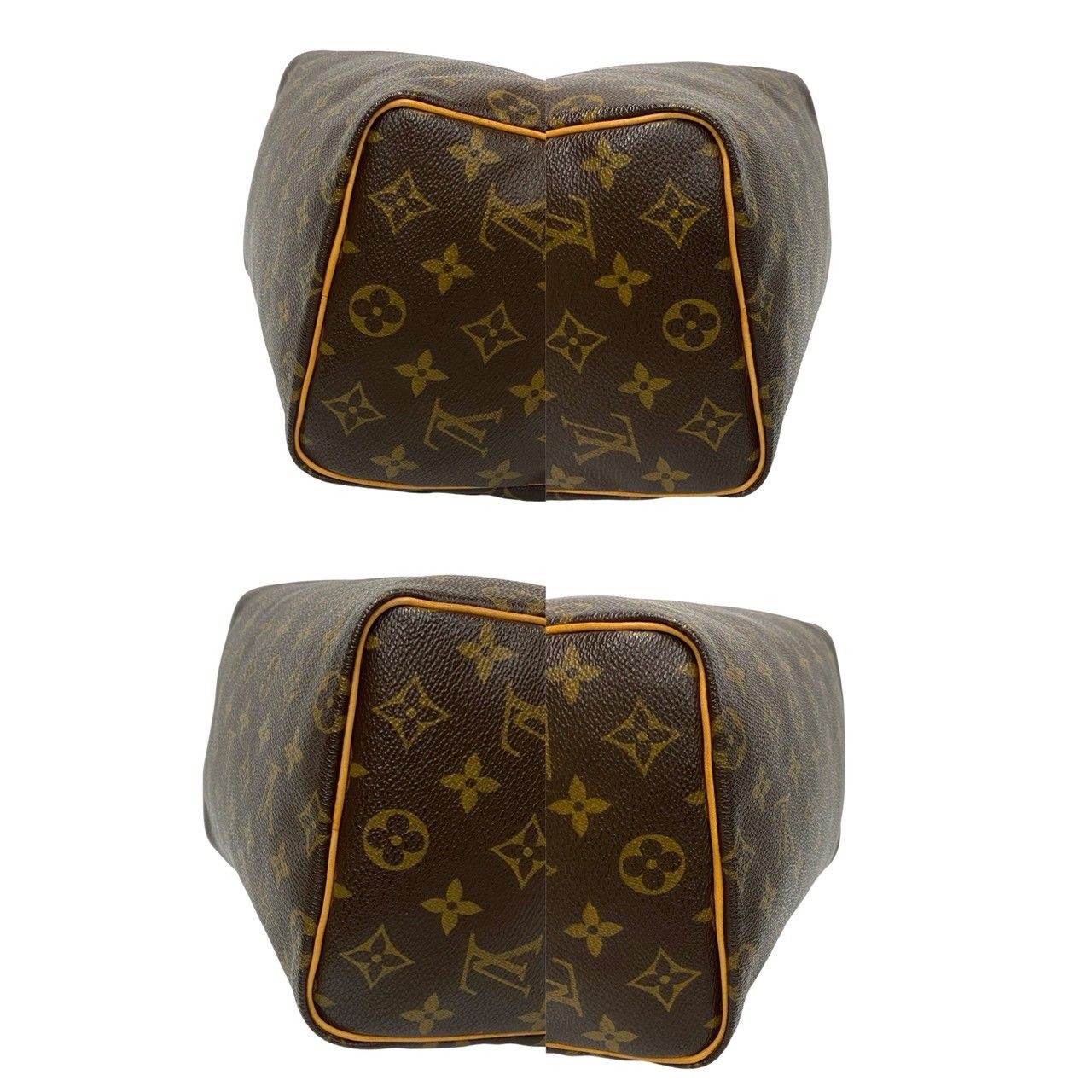 極 美品 袋付 鍵付き LOUIS VUITTON ルイヴィトン スピーディ25 モノグラム レザー PVC ハンドバッグ ミニ トートバッグ ブラウン  330-5 - メルカリ