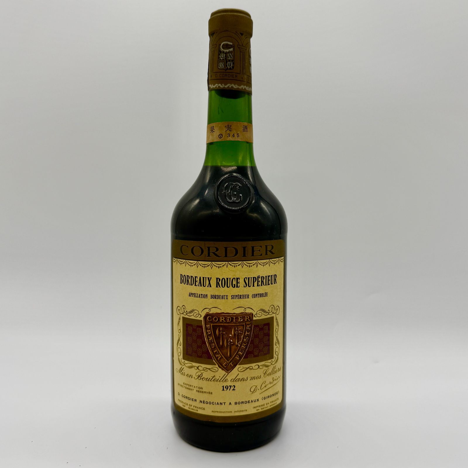 未開栓】コーディア ボルドー1973 赤ワイン フランス ヴィンテージ 古