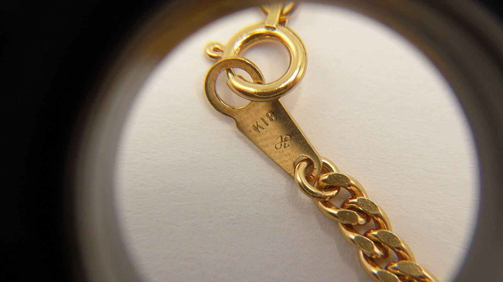 K18YG 2面シングル 喜平ネックレス 60cm 12.0g A♪ キヘイ 18金  