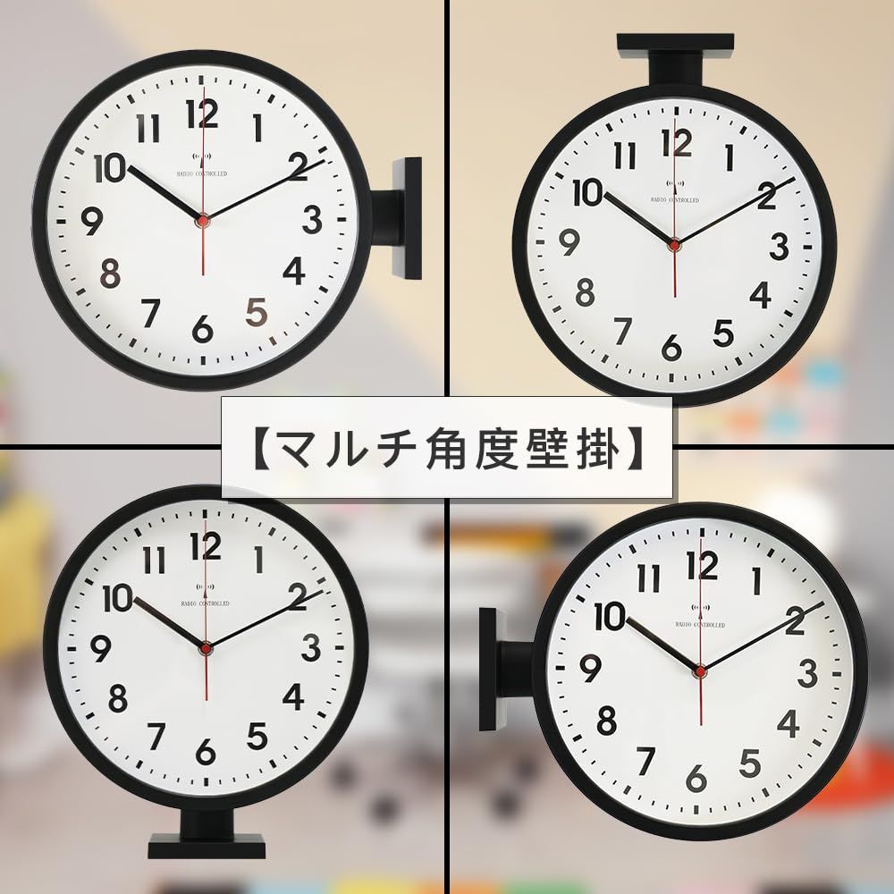 黑いアルミニウム 白い文字盤