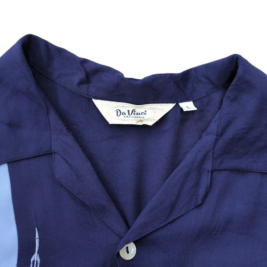 Da Vinci ダヴィンチ CALIFORNIA 半袖 開襟シャツ オープンカラー