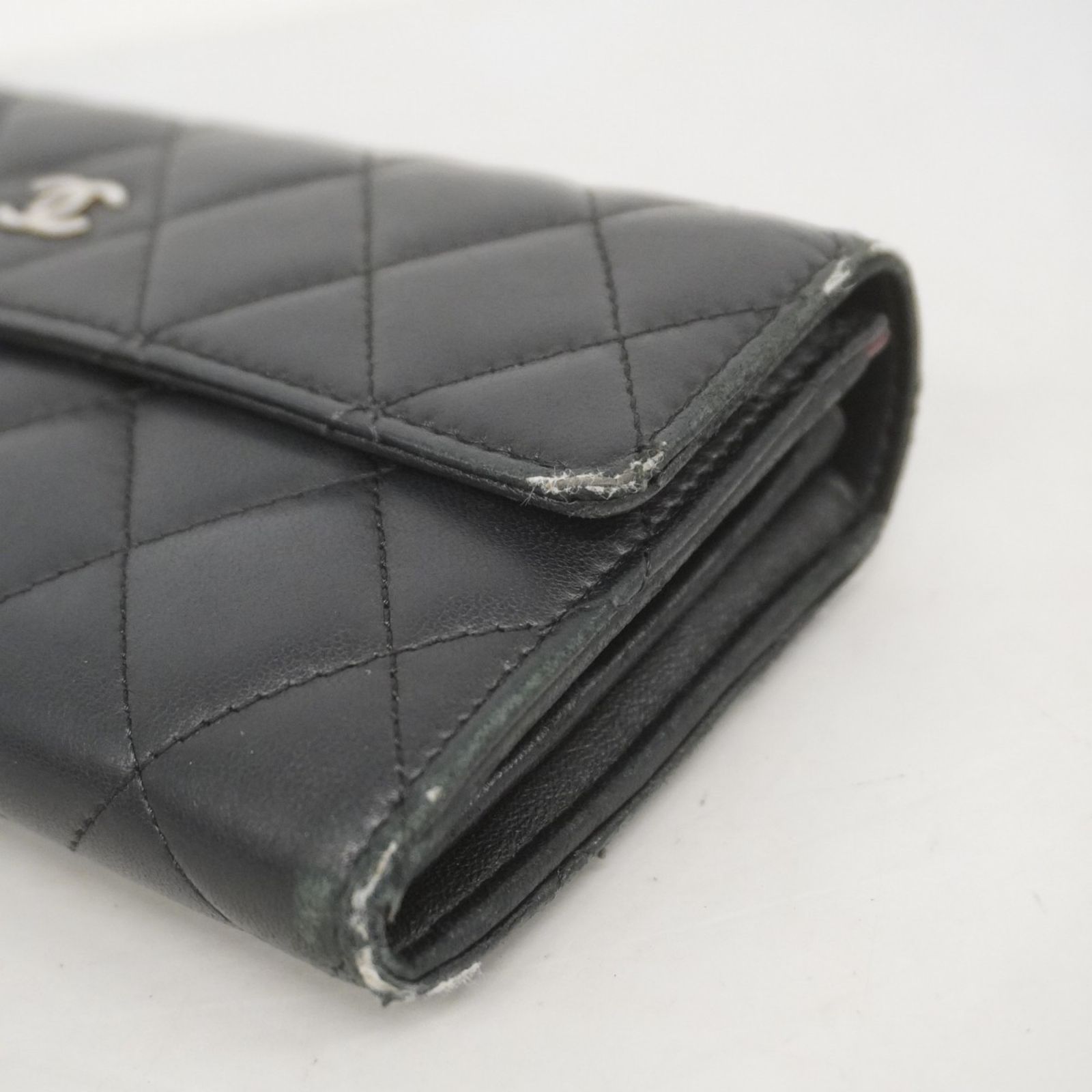 CHANEL＊シャネル＊フラップ＊長財布＊マトラッセ＊ラムスキン＊ シャネル(Chanel) シャネル 長財布 マトラッセ ラムスキン
