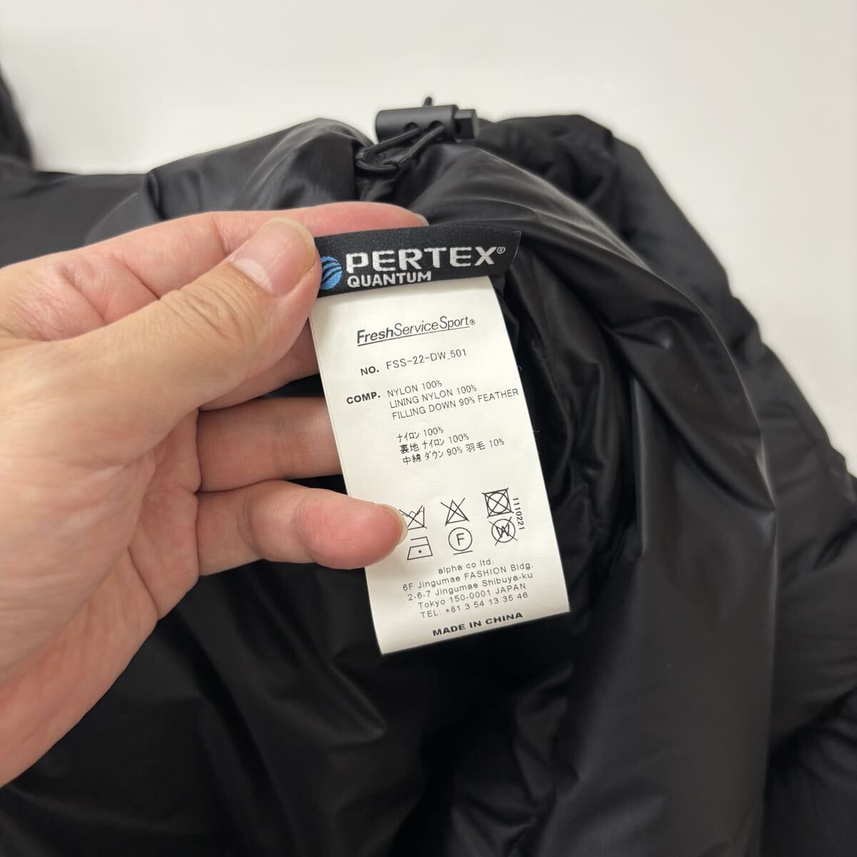 22aw 2022 良品 FreshService フレッシュサービス PERTEX QUAMTUM DAWN 