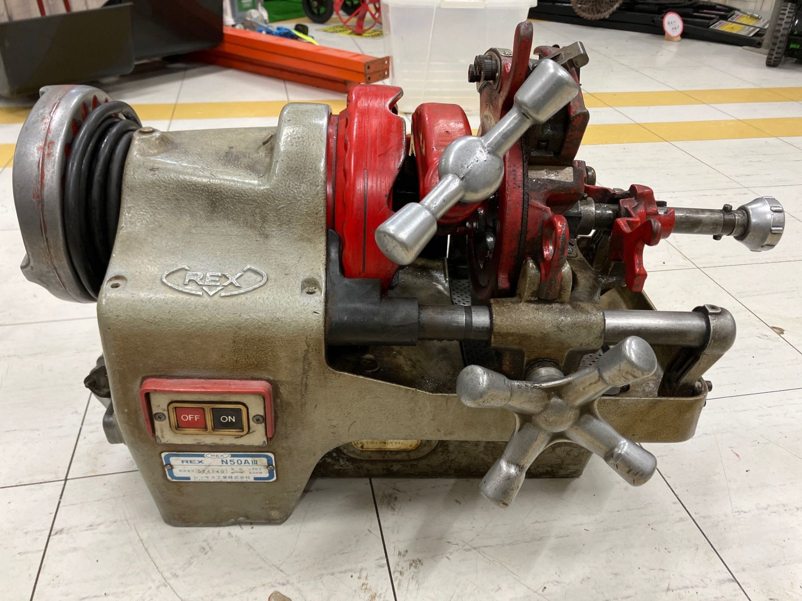 現状品 レッキス REX ねじ切り機 N50A3 N50AIII 動作に難アリ アクトツール富山店 BY