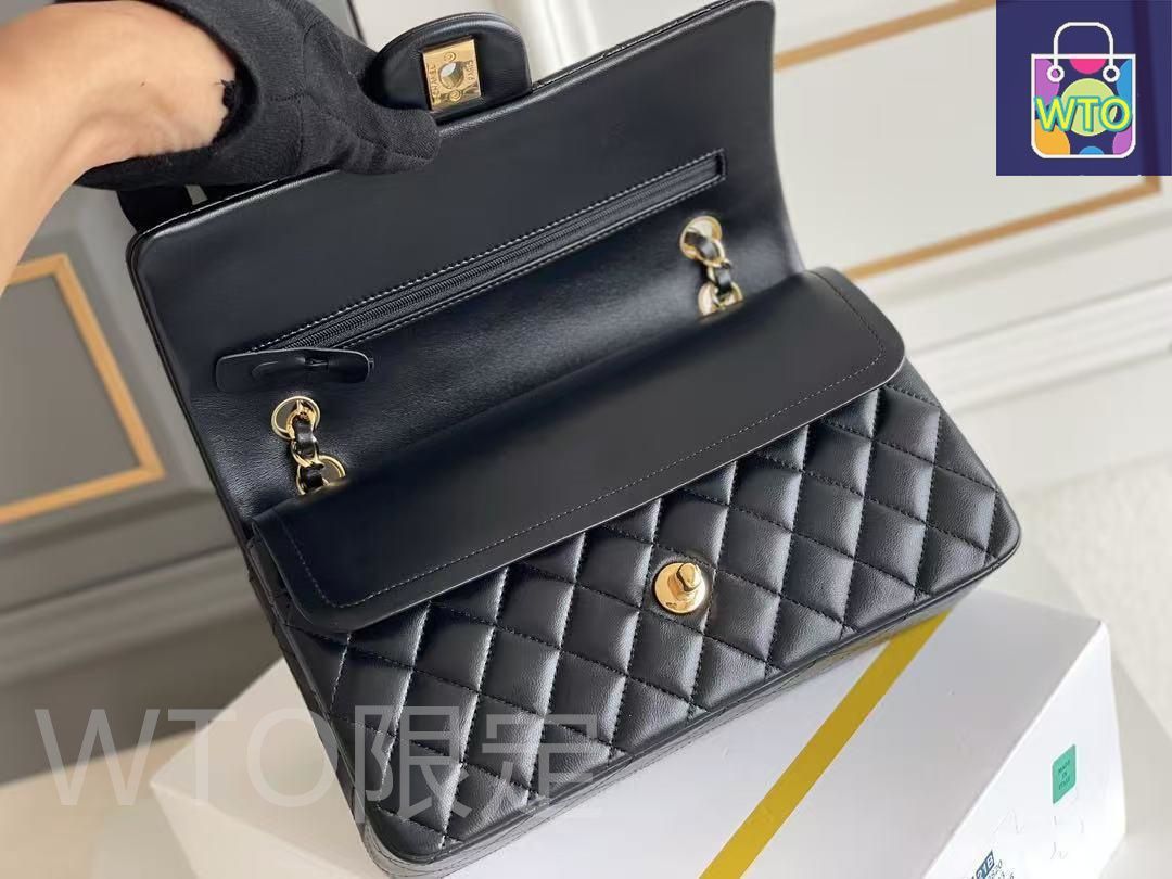 CHANEL マトラッセ 25 ラムスキン チェーンショルダーバッグ-WTO