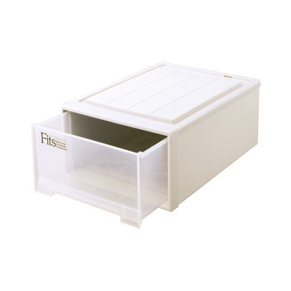 （まとめ） 天馬 Fits フィッツケース ロング W390×D740×H230mm カプチーノ F-39MCAP 1個 〔×2セット〕 まとめ） 天馬 Fits フィッツケース ロング W390×D740×H230mm