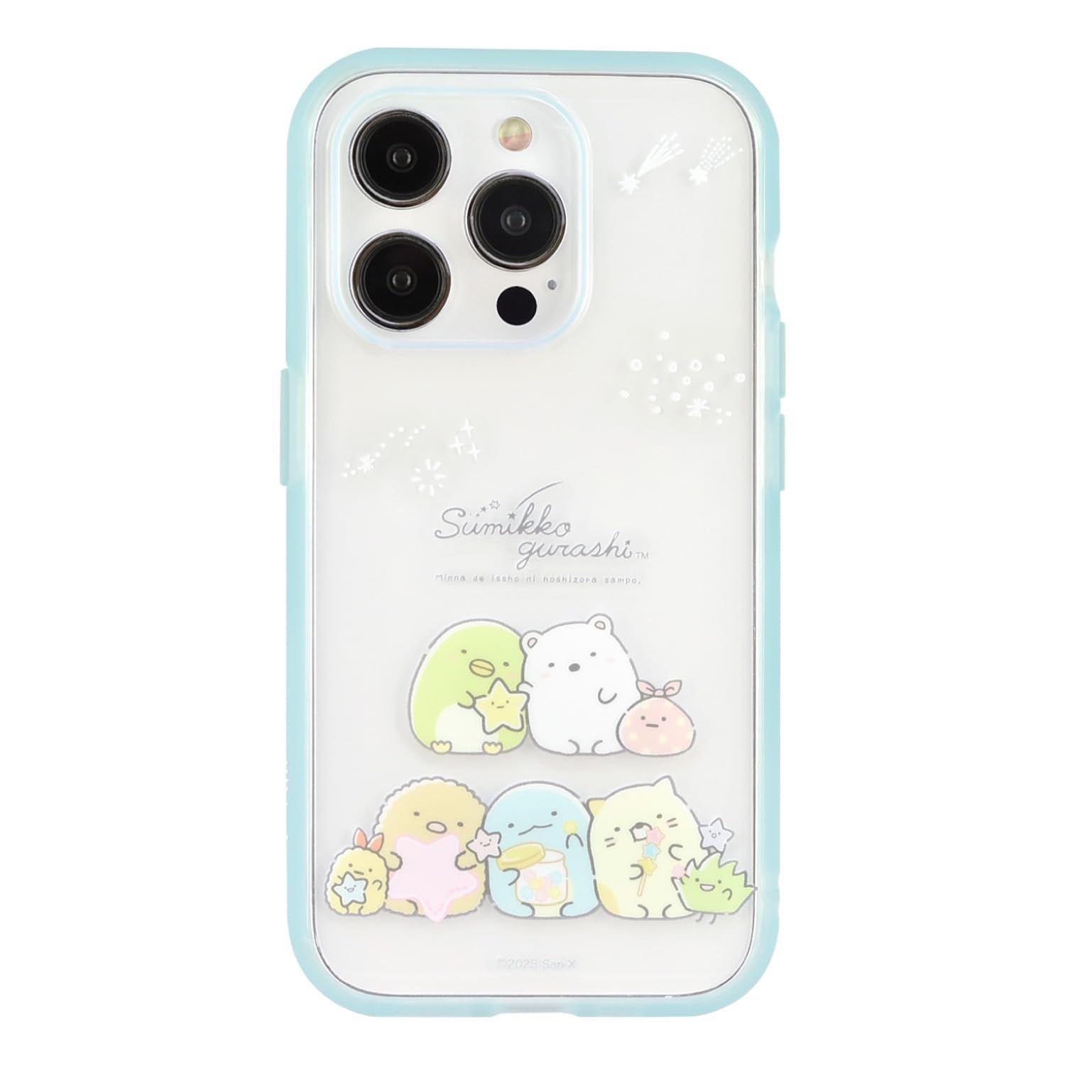 【人気商品】Pro 対応 iPhone15 ケース Clear IIIIfit 星空さんぽ すみっコぐらし SMK-179A グルマンディーズ