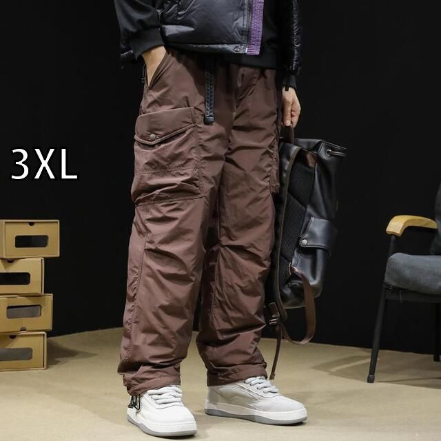 [3XL ]秋冬 コーデ メンズ  服 シンプル ファッション オシャレ 大人 かっこいい 大きいサイズ ストリート 紳士服 ダウン パンツ 防 防水 スキー 