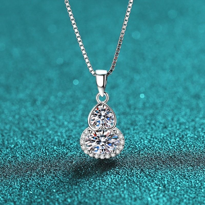 モアッサナイト ネックレス 1.5ct シルバー925 レディー 普段使い 冠婚葬祭 ネックレス モアサナイト 卒業式 人工ダイヤモンド ネックレス mxl48 9186