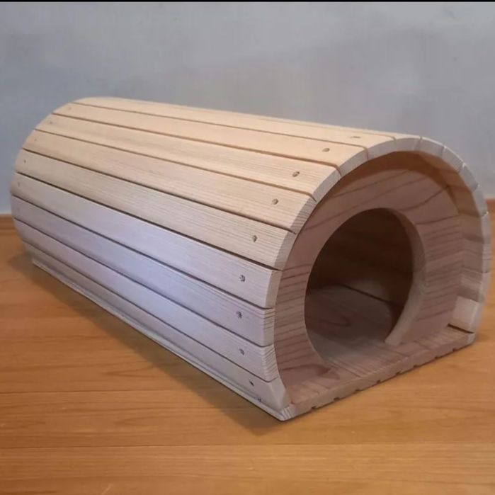 国産杉 猫トンネルハウス B棟｜キャットハウス ネコハウス 木製ハンドメイド