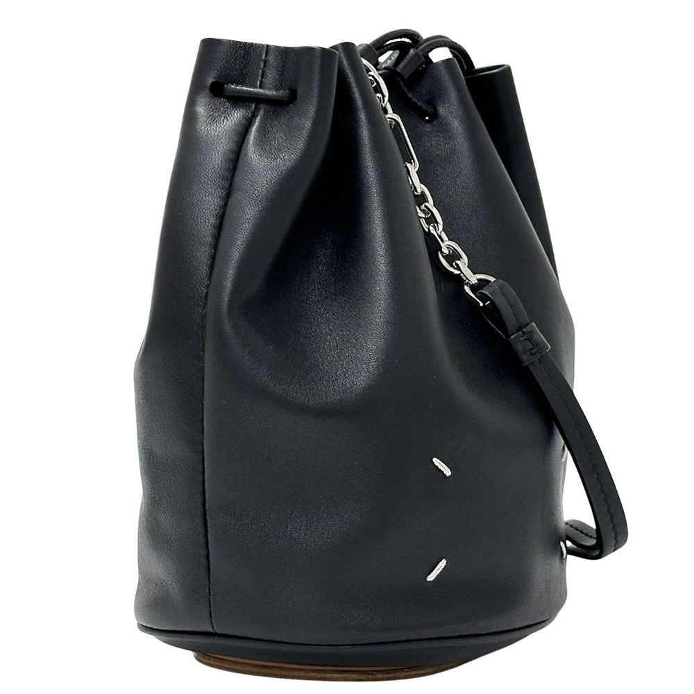 メゾン マルジェラ Maison Margiela バッグ レディース メンズ ブランド 4ステッチ ショルダーバッグ レザー チェーンショルダー ブラック 巾着 足袋 ソール ミニバッグ ミニ巾着 モード DECORATOM_COM_BR
