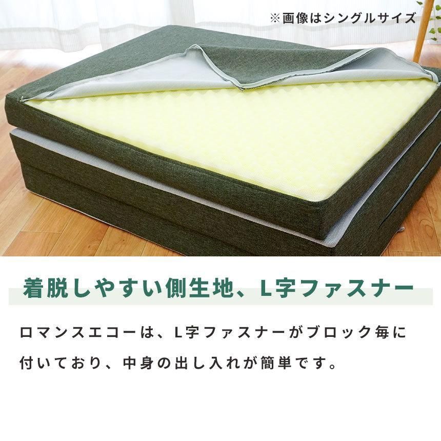 ロマンスエコー マットレス ダブル 固さが自慢の敷き布団 厚み9cm