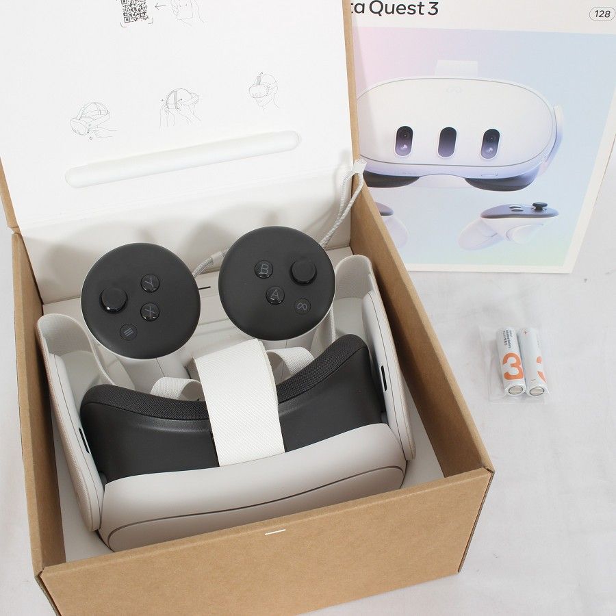 Meta Quest 3 128GB VR ヘッドマウントディスプレイ ヘッドセット メタクエスト3 899-00591-01 Oculus 本体