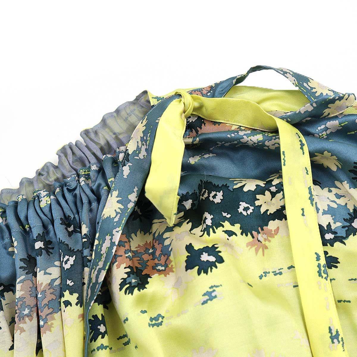 BACCA バッカ 23AW シルクキュプラフラワー ギャザードワンピース 35