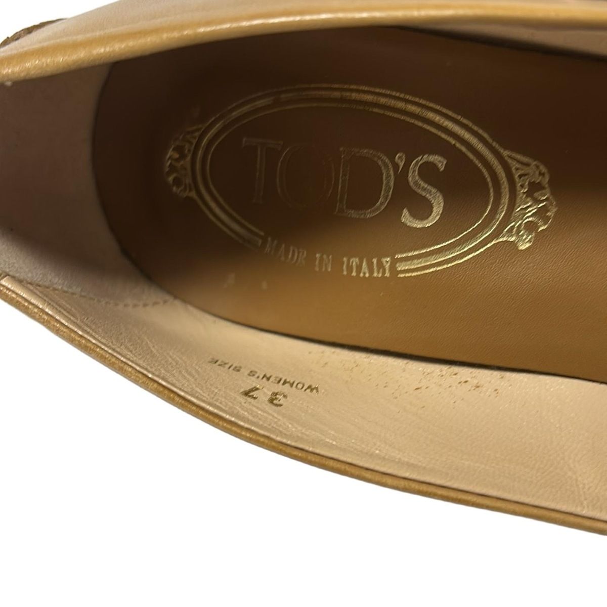 TOD'S(トッズ) パンプス 37 レディース - ライトブラウン レザー TOD'S(トッズ) パンプス 37 レディース - ライトブラウン レザー