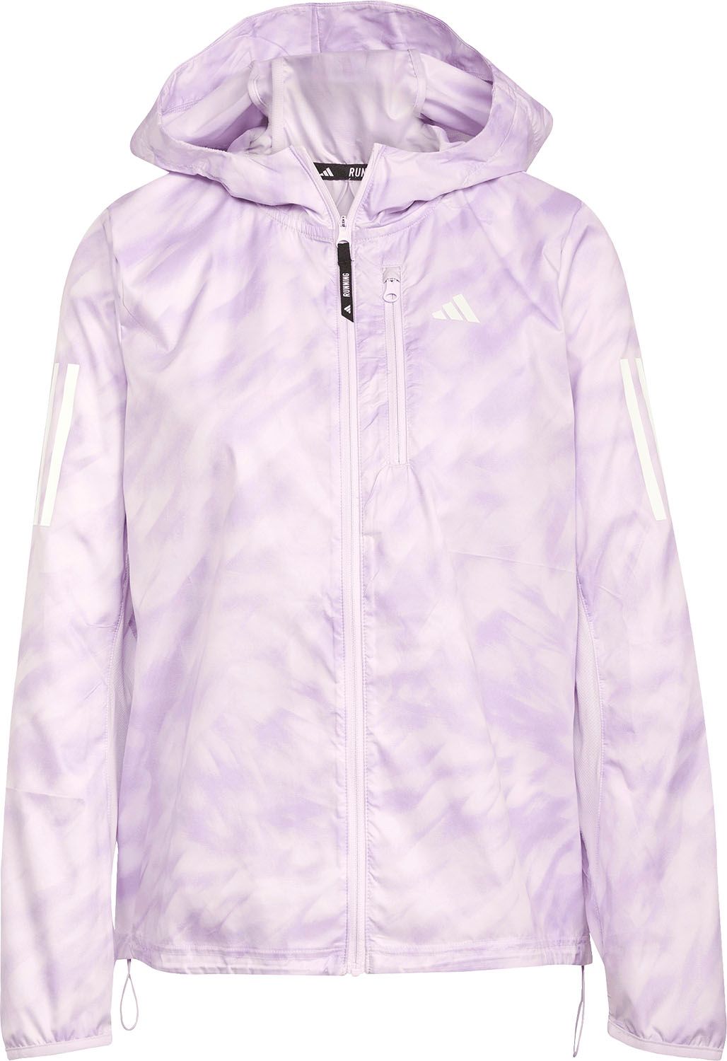 アディダス adidas オウン ザ ラン総柄プリントジャケット KRI50 JL8702 アイスラベンダー|パ