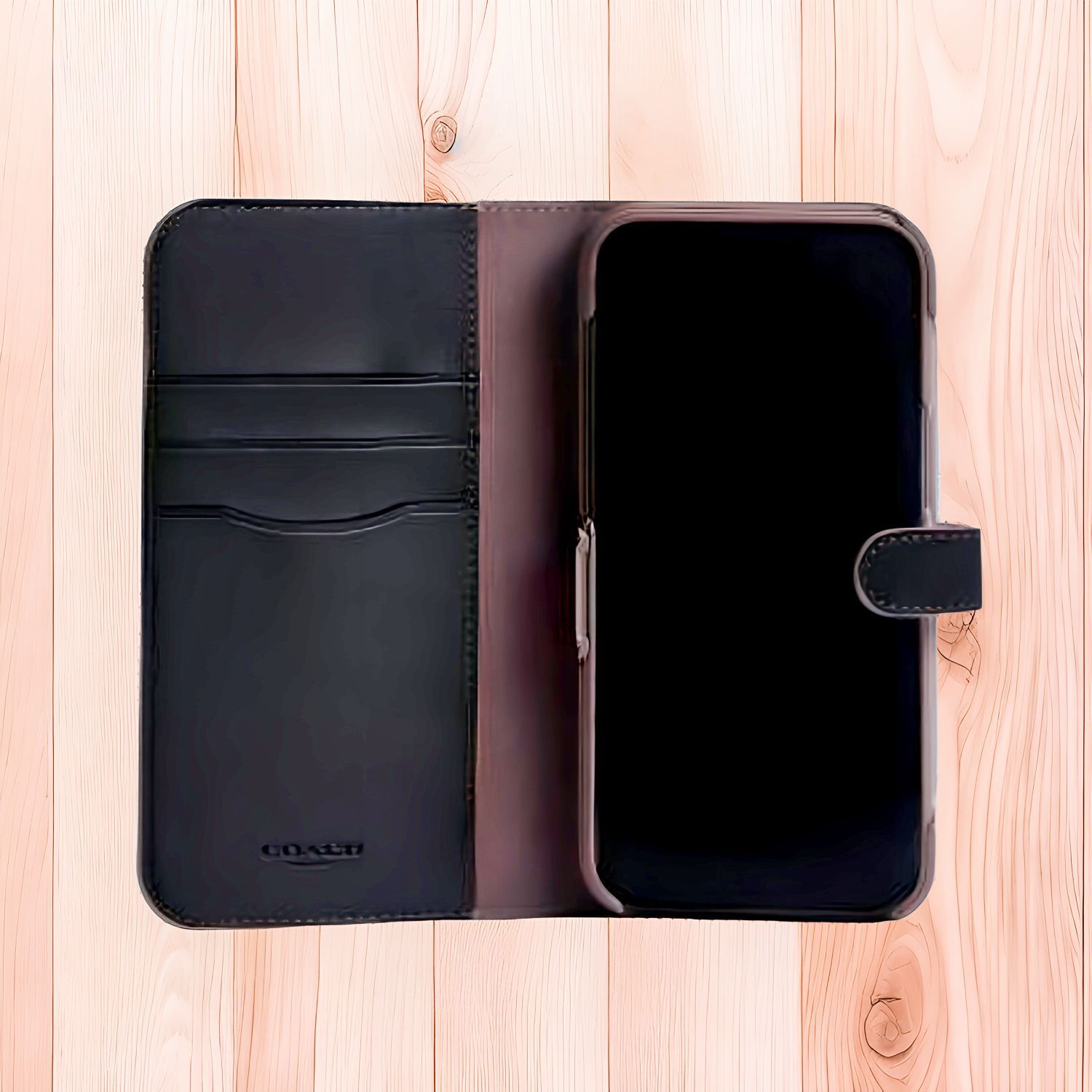 コーチ COACH iPhone15 対応 ケース フォリオ・シグネチャー