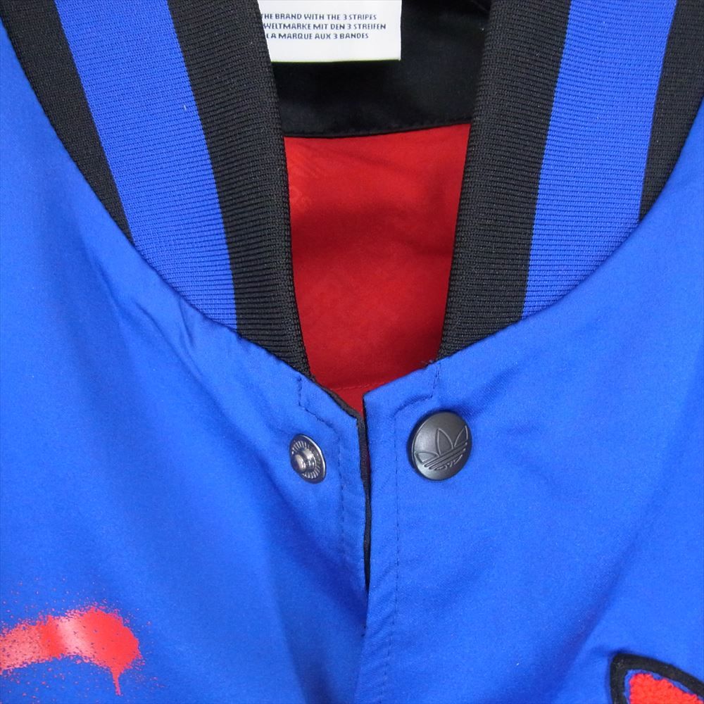  アディダス GN5931 RUN DMC VARSITY バーシティ ジャケット ブルー系 M【美品】【中古】 adidas アディダス GN5931 RUN DMC VARSITY バーシティ ジャケット
