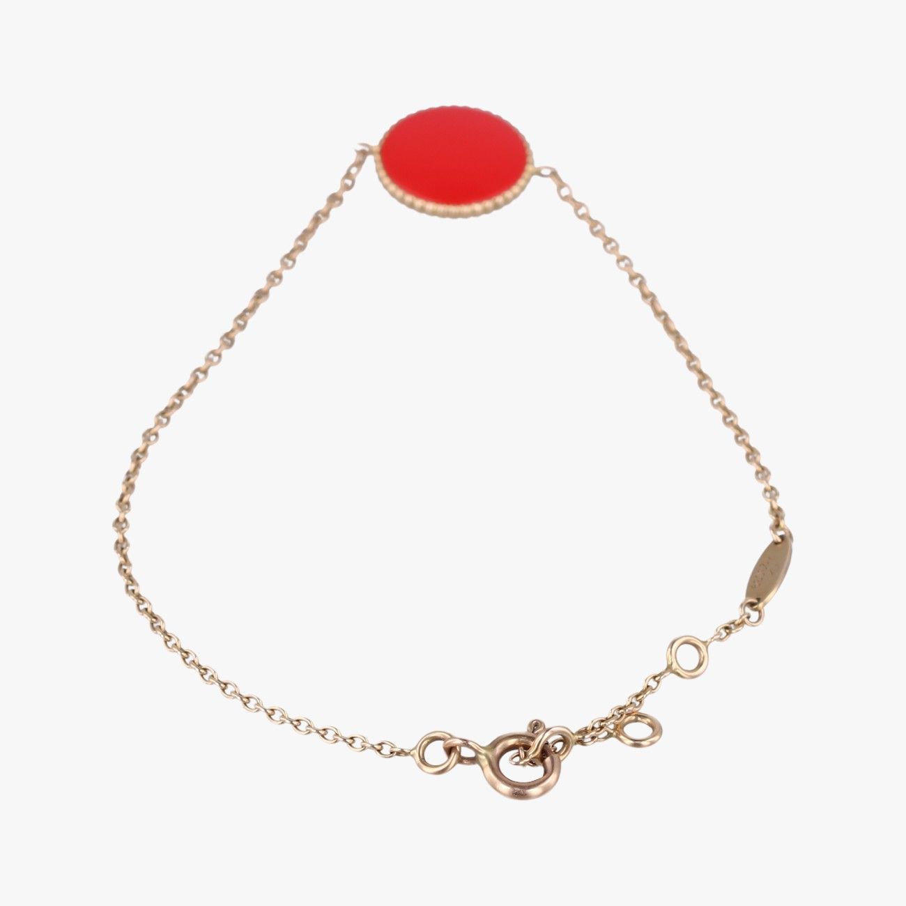 クリスチャンディオールChristian Diorローズデヴァン メダリオンレッド×ゴールドAU750123039